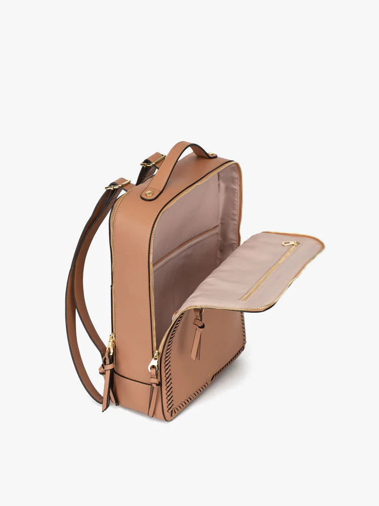 Kaya faux leather laptop backpack on sale