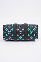 Load image into Gallery viewer, LOUIS VUITTON KEEPALL BANDOULIERE BLACK AND BLUE MONOGRAM COATED CANVAS 25CM
