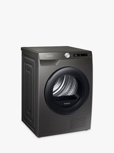 Samsung Series 5+ DV90T5240AN Heat Pump Tumble Dryer, 9kg Load, Graphite