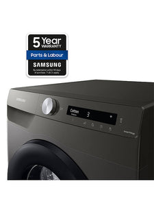 Samsung Series 5+ DV90T5240AN Heat Pump Tumble Dryer, 9kg Load, Graphite