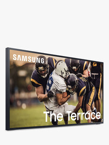 Samsung The Terrace (2020) QLED HDR 2000 4K Ultra HD Smart Outdoor TV, 75 inch with TVPlus, Black