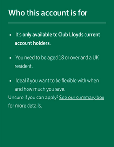 Club Lloyds Saver