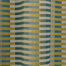 Load image into Gallery viewer, Elements Kansas Stripe Chartreuse Eyelet Curtains
