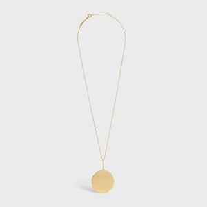 MEDAILLE CELINE LARGE NECKLACE IN YELLOW GOLD AND DIAMONDS
