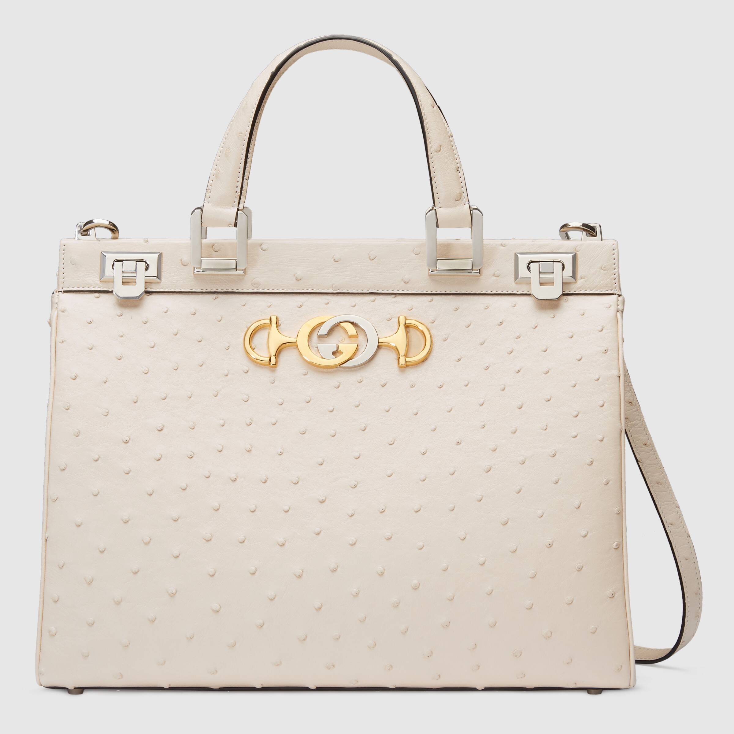 Gucci Zumi ostrich medium top handle bag – Instoreexpert