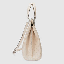 Load image into Gallery viewer, Gucci Zumi ostrich medium top handle bag
