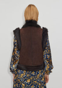 Toscana Shearling Reversible Cropped Gilet