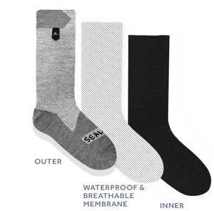 Waterproof All Weather Ankle Length Sock with Hydrostop