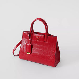 Mini Embossed Leather Frances Bag