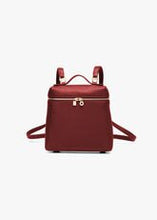 Load image into Gallery viewer, Extra Pocket Backpack in Dyed Calf Skin Rouge Basque Loro Piana
