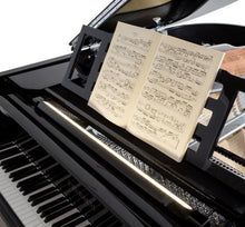 Load image into Gallery viewer, Feurich 218 Concert I Silent Grand Piano; Polished Black with Chrome Fittings
