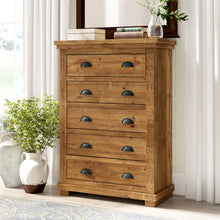 Load image into Gallery viewer, Lockridge 5 Drawer 38&#39;&#39; W Solid Wood Chest
