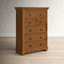 Load image into Gallery viewer, Lockridge 5 Drawer 38&#39;&#39; W Solid Wood Chest
