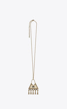 Load image into Gallery viewer, TRIANGLE CHARM PENDANT NECKLACE IN METAL AND ENAMEL
