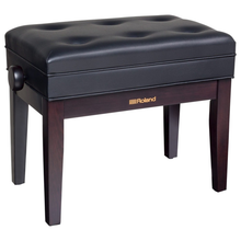 Load image into Gallery viewer, Roland RPB-400RW Piano Bench; Rosewood Vinyl Seat
