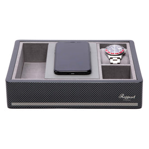 Rapport-Watch Accessories-Wireless Charging Tray Carbon Fibre-