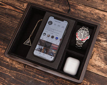 Load image into Gallery viewer, Rapport-Watch Accessories-Wireless Charging Tray Macassar-
