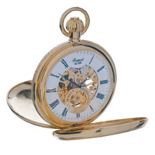 Load image into Gallery viewer, Rapport-Watch Accessories-Mechanical Half Hunter Pocket Watch 50mm-Gold

