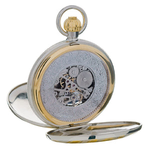 Rapport-Watch Accessories-Double Opening Full Hunter bi-colour Pocket Watch-
