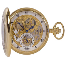 Load image into Gallery viewer, Rapport--Mechanical Half Hunter Pocket Watch 53mm-Gold
