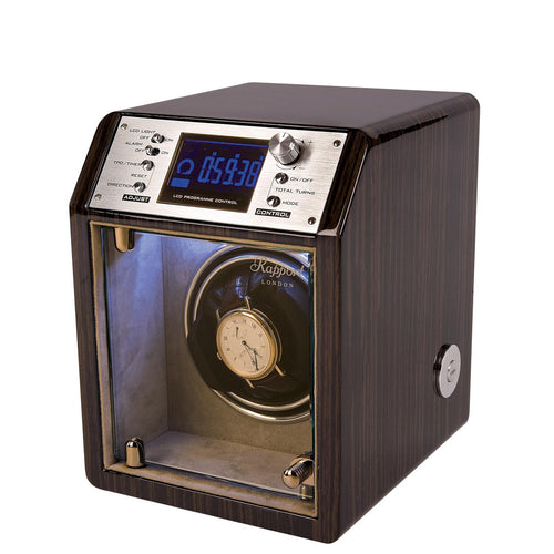 Rapport-Watch Winder-Cosmic Single Watch Winder-Macassar Wood