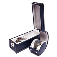 Load image into Gallery viewer, Rapport-Watch Box-Kensington Two Watch Box-Blue
