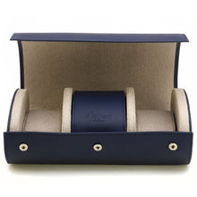 Load image into Gallery viewer, Rapport-Watch Accessories-Hyde Park Three Watch Roll-Navy
