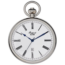 Load image into Gallery viewer, Rapport-Watch Accessories-Quartz Open Face Pocket Watch 52mm-Silver
