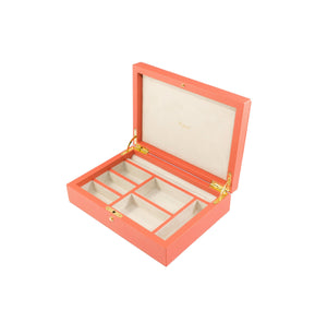 Rapport-Ladies-Diana Large Jewellery Box-Orange