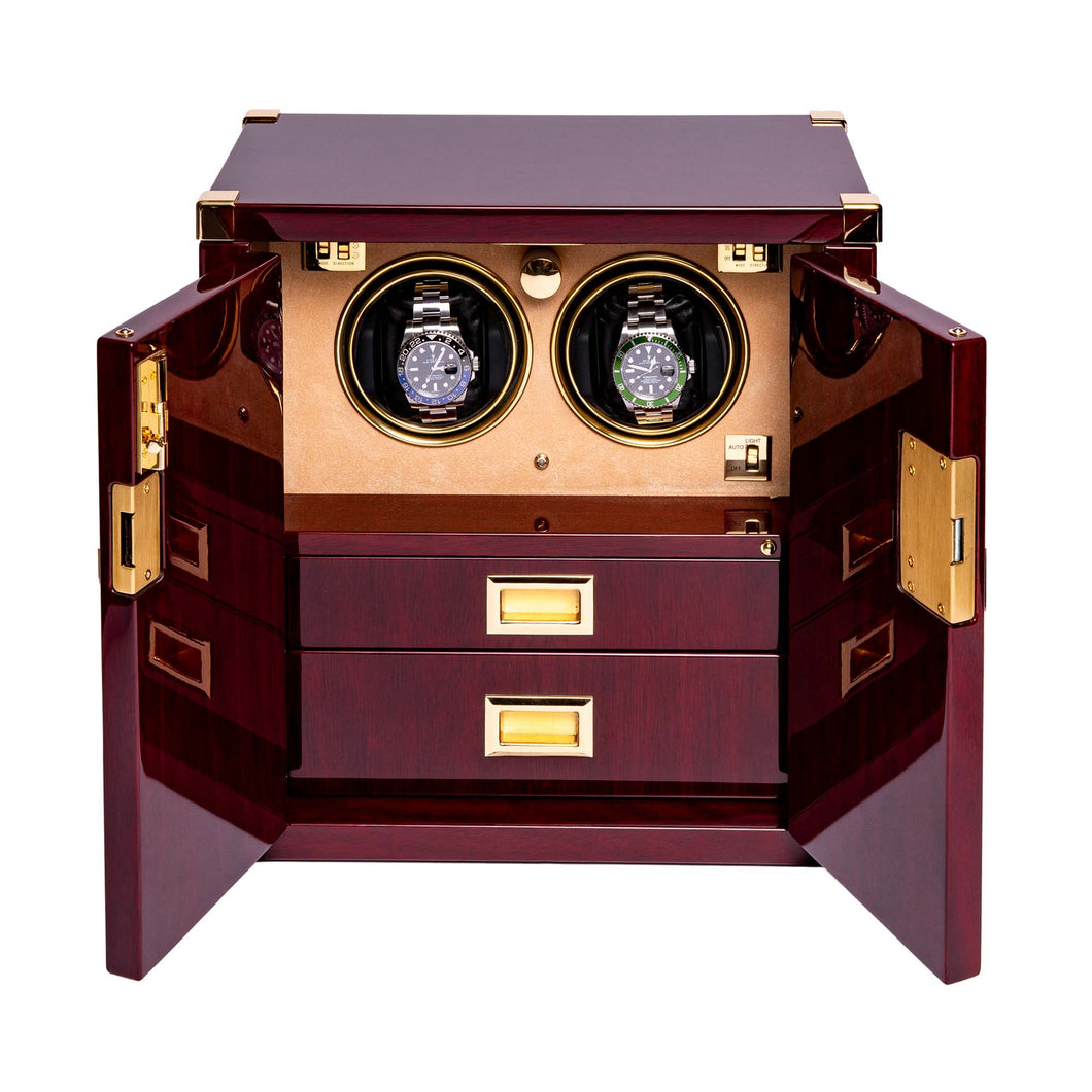 Rapport-Watch Winder-Two Watch Mariners Chest-Mahogany