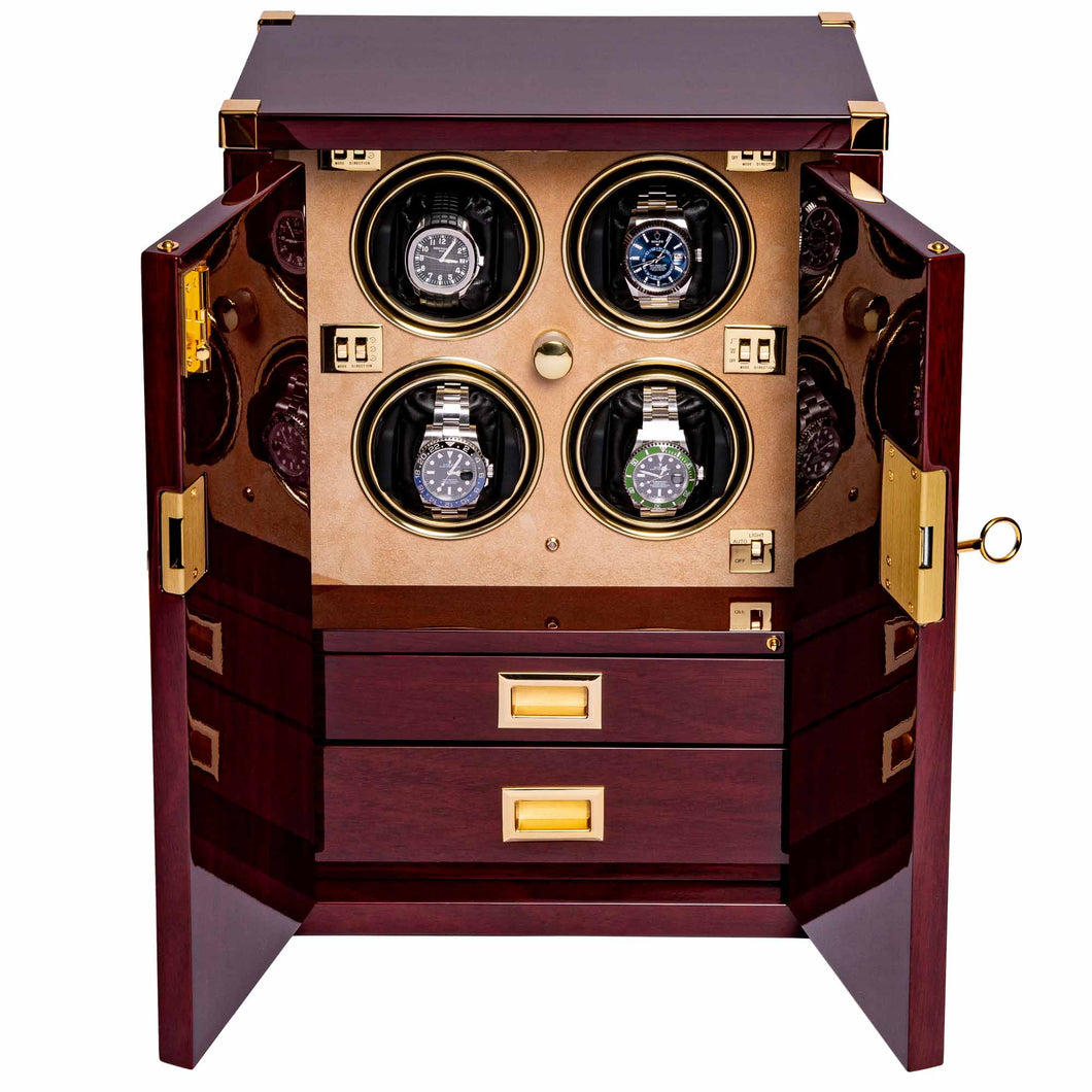 Rapport-Watch Winder-Four Watch Mariners Chest-Mahogany
