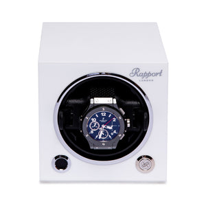 Rapport-Watch Winder-Evo Single Watch Winder-Polar White