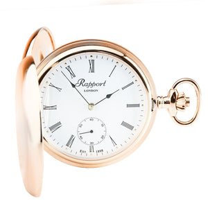 Rapport-Watch Accessories-Mechanical Double Hunter Pocket Watch-Rose Gold