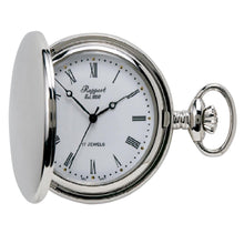 Load image into Gallery viewer, Rapport--Full Hunter Pocket Watch 48mm-Silver
