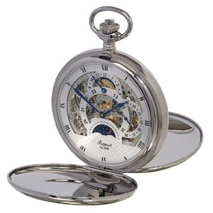 Rapport-Watch Accessories-Double Opening Hunter Pocket Watch-Silver