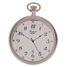 Load image into Gallery viewer, Rapport-Watch Accessories-Slim Open Face Pocket Watch-Silver
