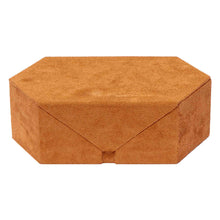 Load image into Gallery viewer, Rapport--Tangram Brown Suede Accessory Box-
