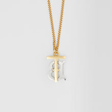 Load image into Gallery viewer, Gold and Palladium-plated Monogram Motif Necklace
