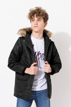 Load image into Gallery viewer, HYPE BLACK CLASSIC KIDS PARKA JACKET

