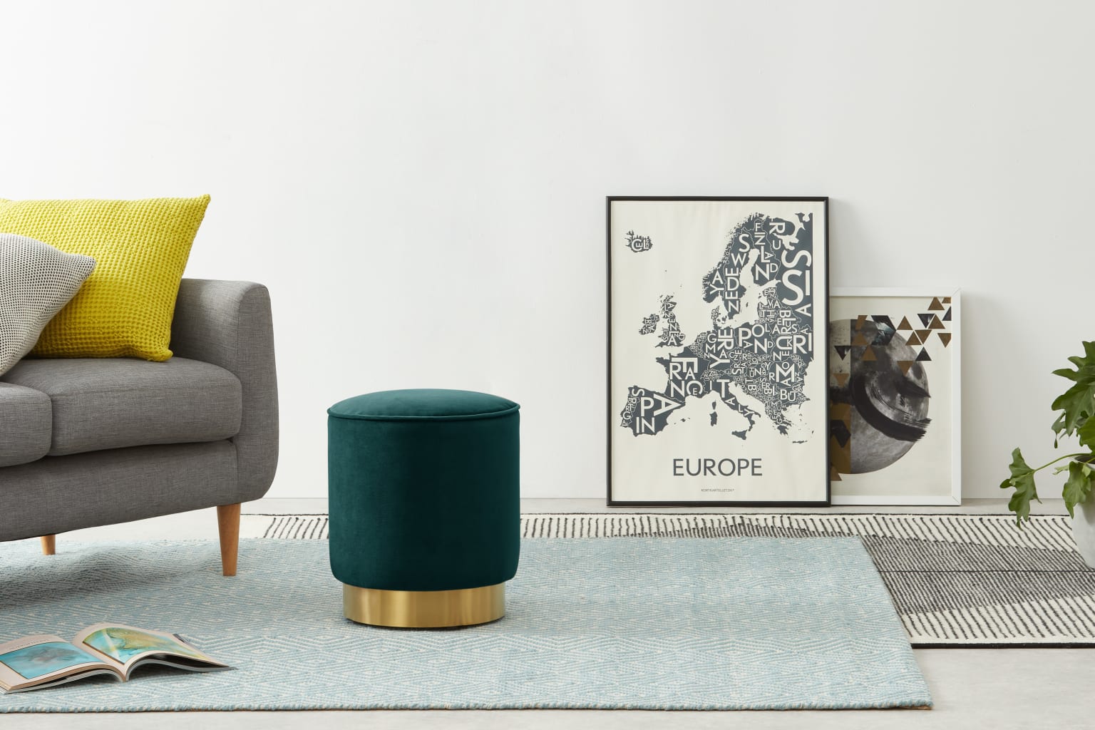 Seafoam pouf outlet