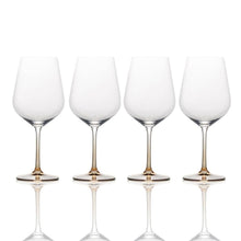 Load image into Gallery viewer, GIANNA OMBRE AMBER SET OF 4 RED WINE GLASSES
