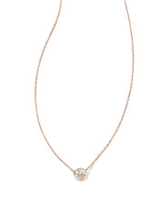Load image into Gallery viewer, Audrey 14k Rose Gold Pendant Necklace in White Diamond, .25ct
