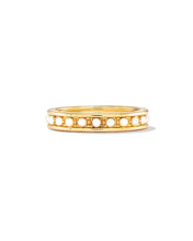 Load image into Gallery viewer, Drew 14k Yellow Gold Band Ring in White Pearl
