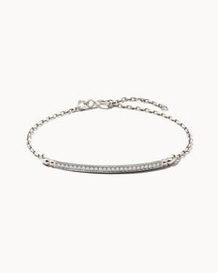 Ott 14k Yellow Gold Delicate Bracelet in White Diamond