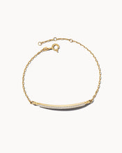 Load image into Gallery viewer, Ott 14k Yellow Gold Delicate Bracelet in White Diamond
