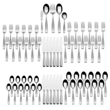 Load image into Gallery viewer, SATIN LOFT 65 PIECE FLATWARE SET, SERVICE FOR 12
