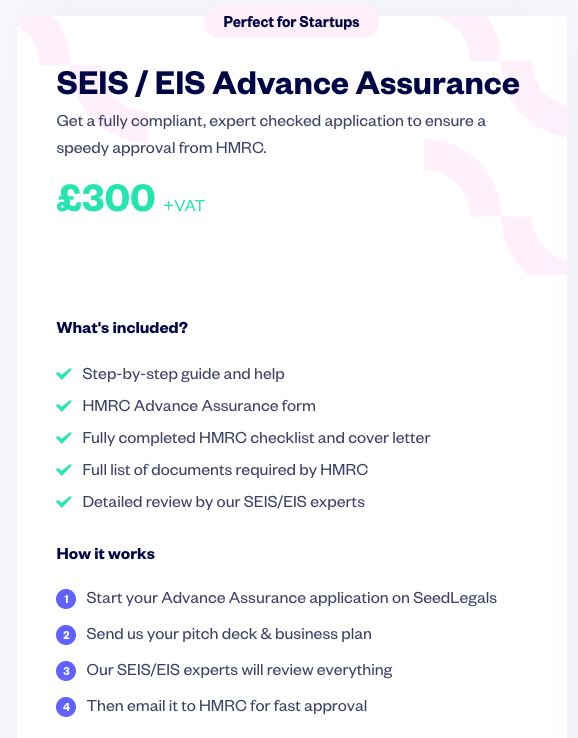 SEIS / EIS Advance Assurance