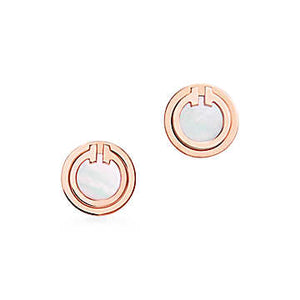Tiffany Mother-of-pearl Circle Earrings