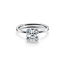 Load image into Gallery viewer, Tiffany True Engagement Ring with a Tiffany True Diamond in Platinum
