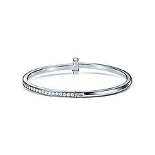 Load image into Gallery viewer, Tiffany T1 Narrow Diamond Hinged Bangle Bracelet
